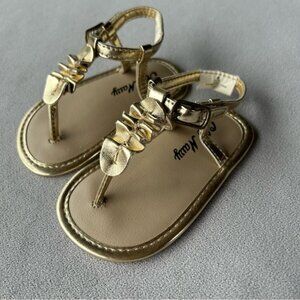 3 for $25 ~ Old Navy ~ Gold Sandals ~ Baby Size 2 ~ 3-6 Months